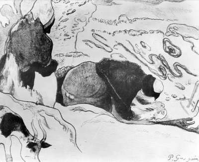 Lavanderas bretonas, 1889 de Paul Gauguin